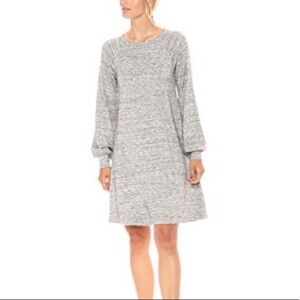 Daily Ritual heather gray long sleeve dress XS